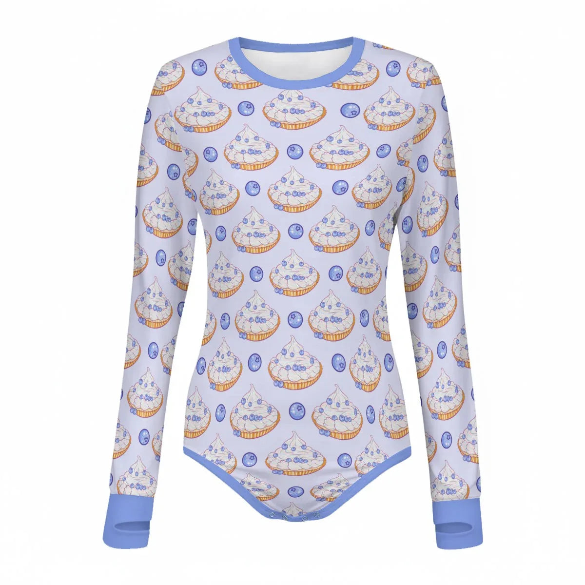 Blueberry Baby Long Sleeve CuddleSuit - Puppy's Aesthetics
