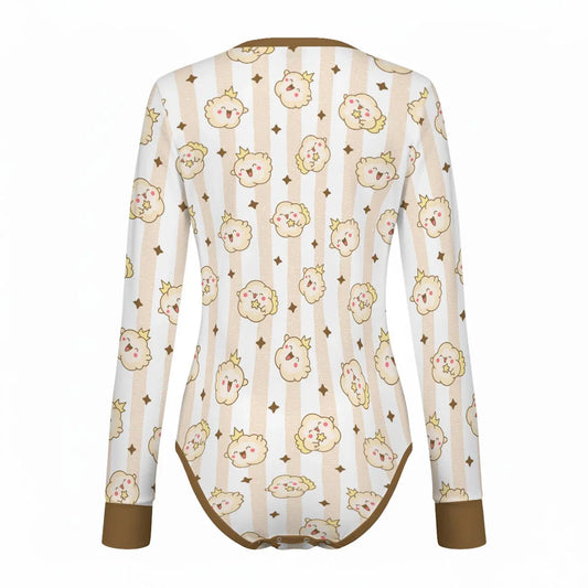Cocoa Cloud Long Sleeve CuddleSuit - Puppy's Aesthetics