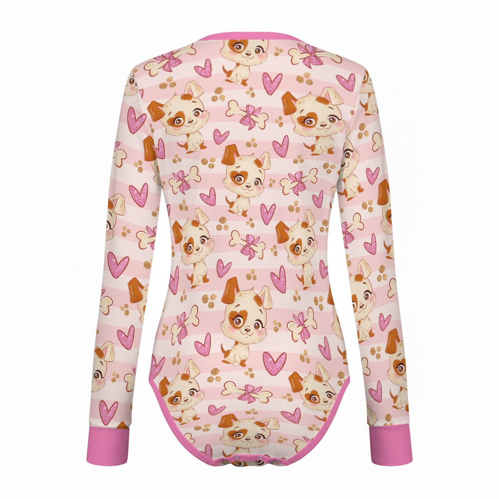 Puppy Love Long Sleeve CuddleSuit