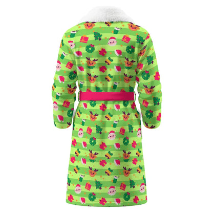 Holly Jammies Fleece Bathrobe - Puppy's Aesthetics