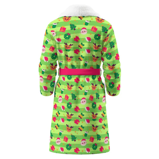 Holly Jammies Fleece Bathrobe - Puppy's Aesthetics