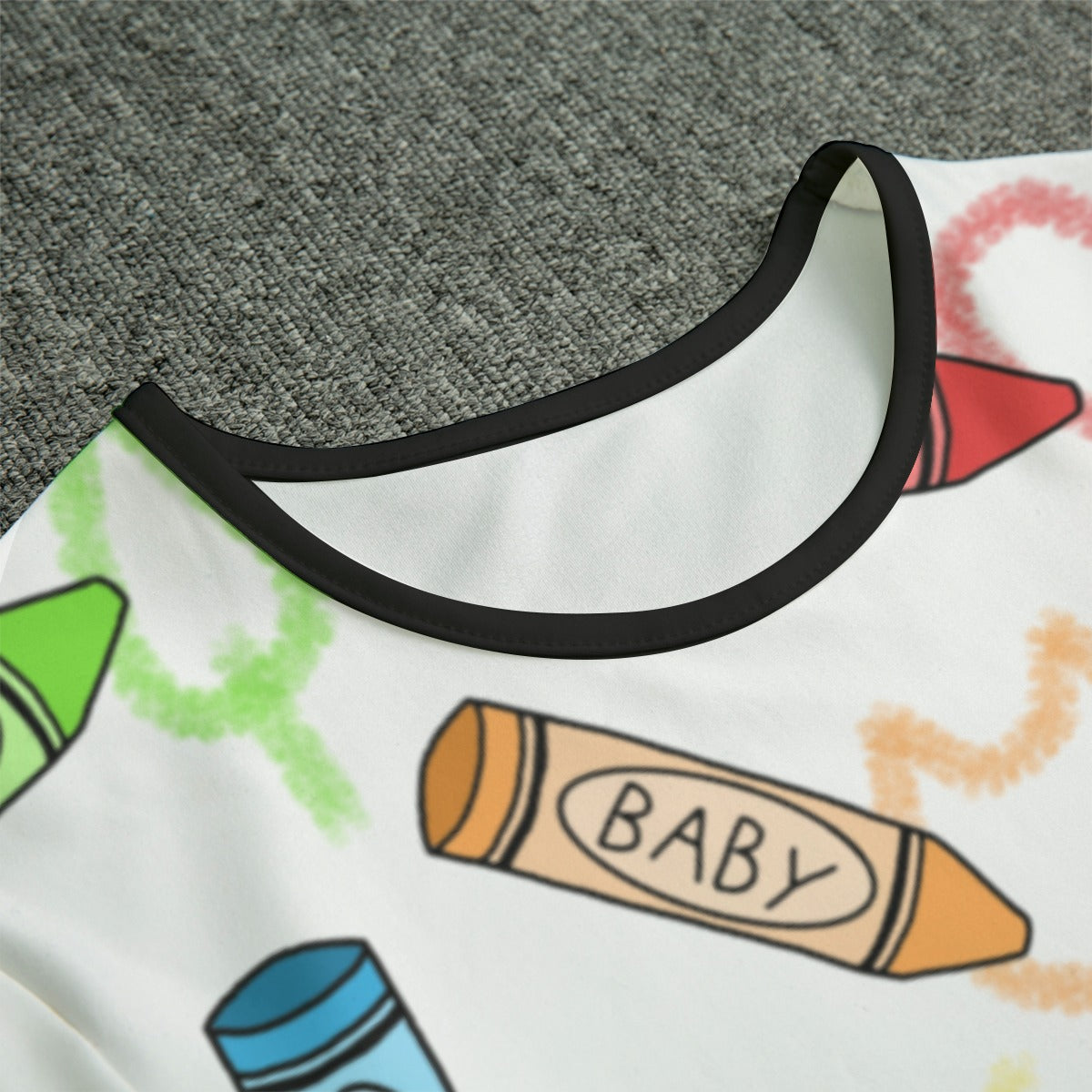 'Baby' Crayons Adult Unisex Onesie