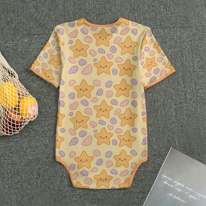 Seashell Wishes Short Sleeve CuddleSuit