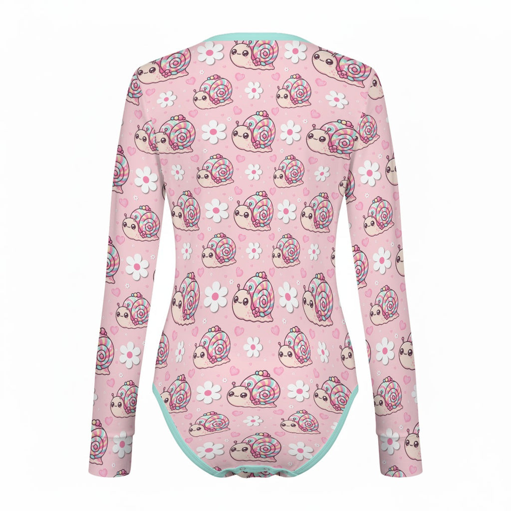 Snail Trails Long Sleeve CuddleSuit