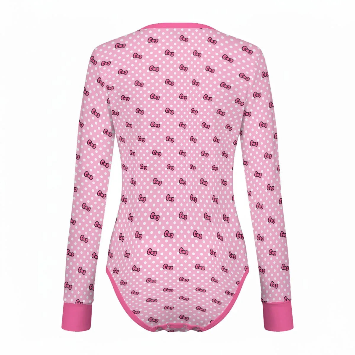Sweet Bow Long Sleeve CuddleSuit - Puppy's Aesthetics