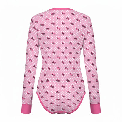 Sweet Bow Long Sleeve CuddleSuit - Puppy's Aesthetics
