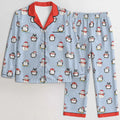 Frosty Friends Satin Pajama Set - Puppy's Aesthetics