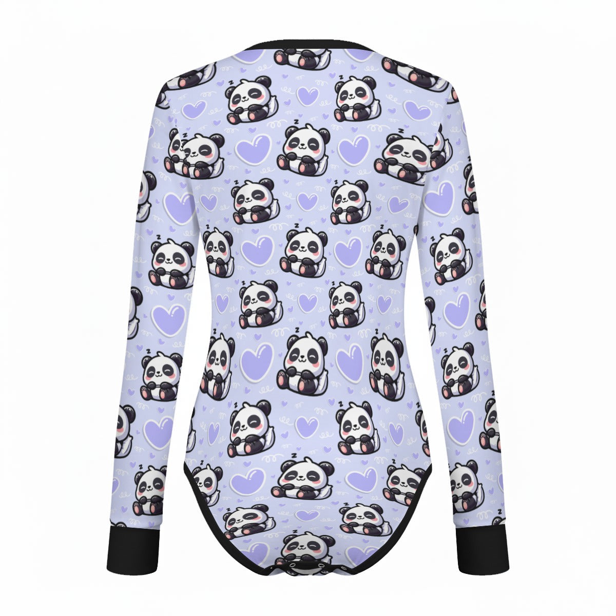 Sleepy Panda Long Sleeve CuddleSuit