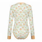 Mint Meadow Long Sleeve CuddleSuit