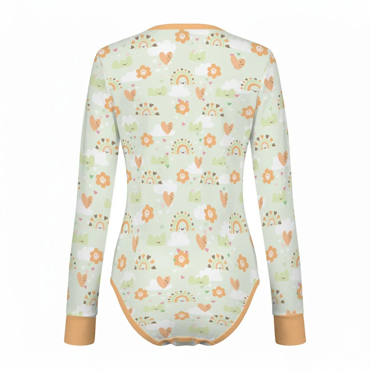 Mint Meadow Long Sleeve CuddleSuit - Puppy's Aesthetics