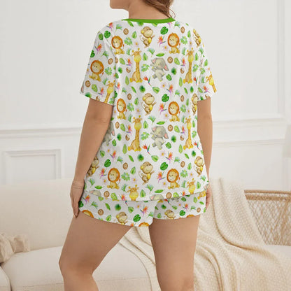 Jungle Playtime Jammies Shorts Set - Puppy's Aesthetics