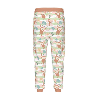 Monkey Mischief Cozy Sweatpants - Puppy's Aesthetics
