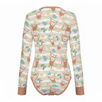 Monkey Mischief Long Sleeve CuddleSuit
