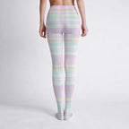 Pastel Plaid Soft Stretch Tights