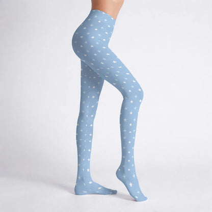 Soft Dreamy Star Stretch Tights - Puppy's Aesthetics