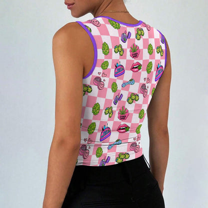 Stoner Babe Crop Tank Top