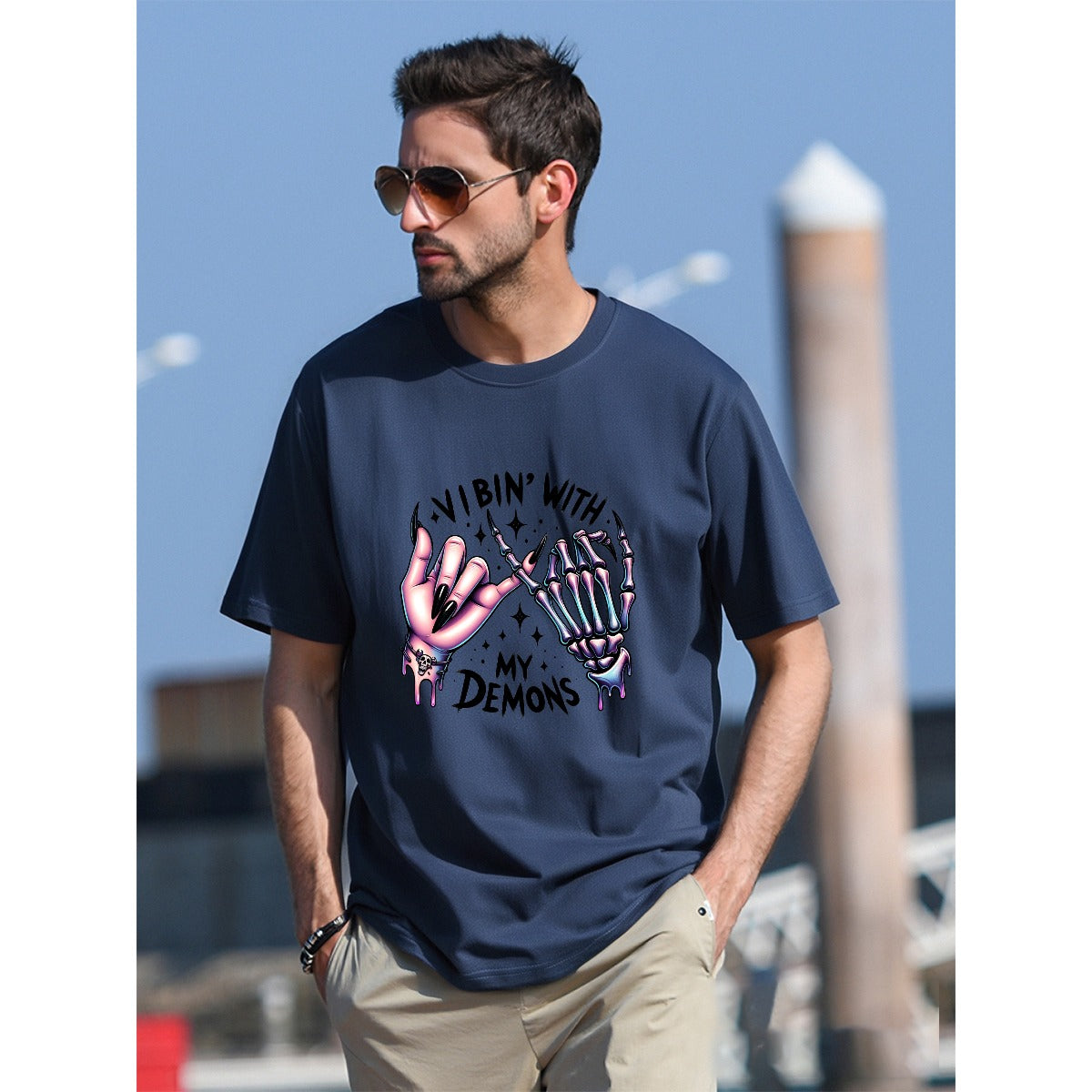 Vibin With My Demons Unisex Tee (Colors) - Puppy's Aesthetics