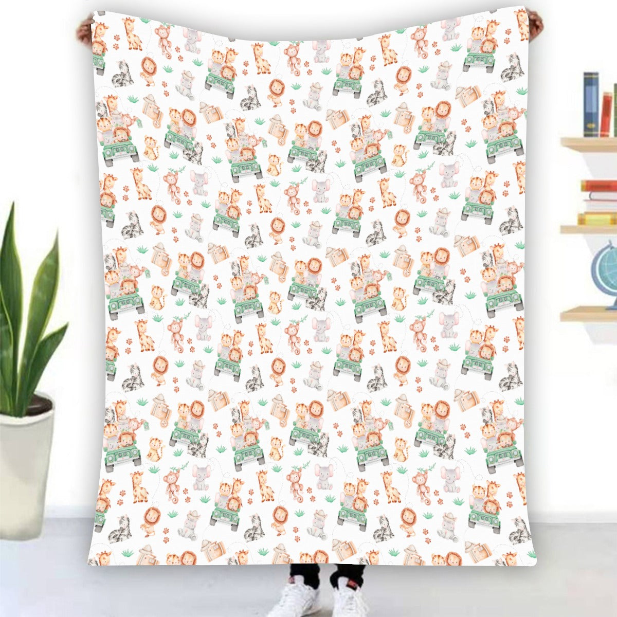 Sweet Safari Soft Flannel Blanket