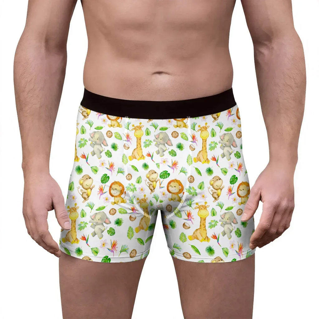 Jungle Playtime Stretch Boxer Briefs - Puppy's Aesthetics