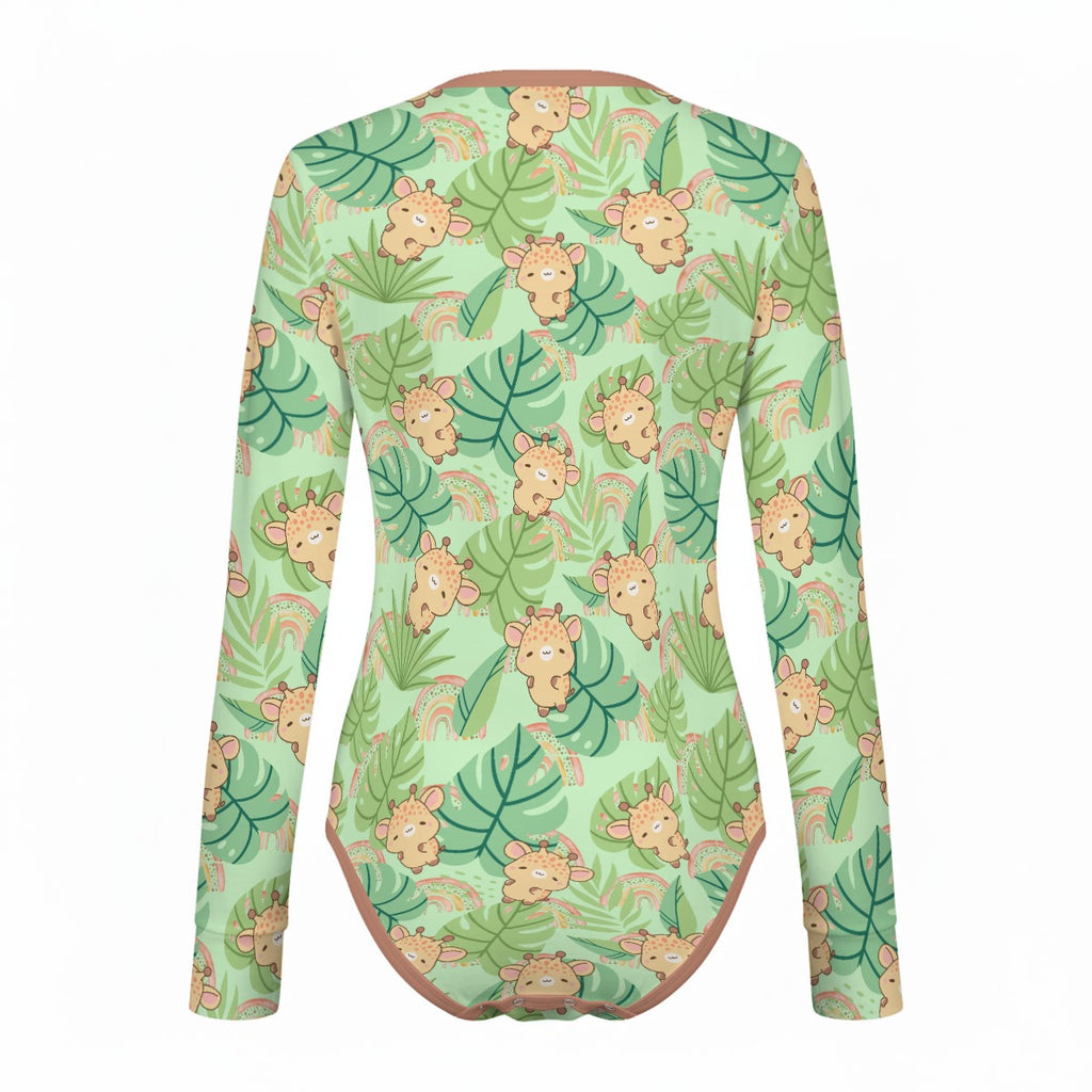Lil Giraffe Long Sleeve CuddleSuit