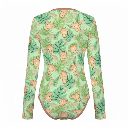 Lil Giraffe Long Sleeve CuddleSuit - Puppy's Aesthetics