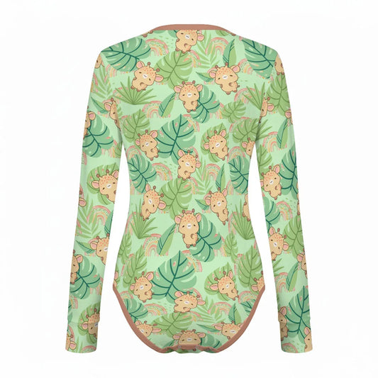 Lil Giraffe Long Sleeve CuddleSuit - Puppy's Aesthetics