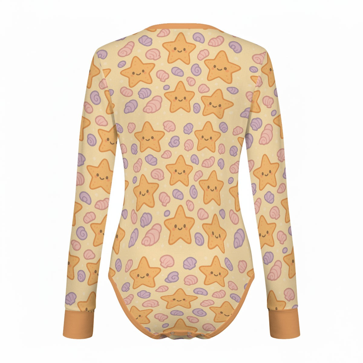 Seashell Wishes Long Sleeve CuddleSuit