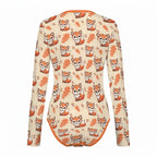 Foxy Fall Long Sleeve CuddleSuit