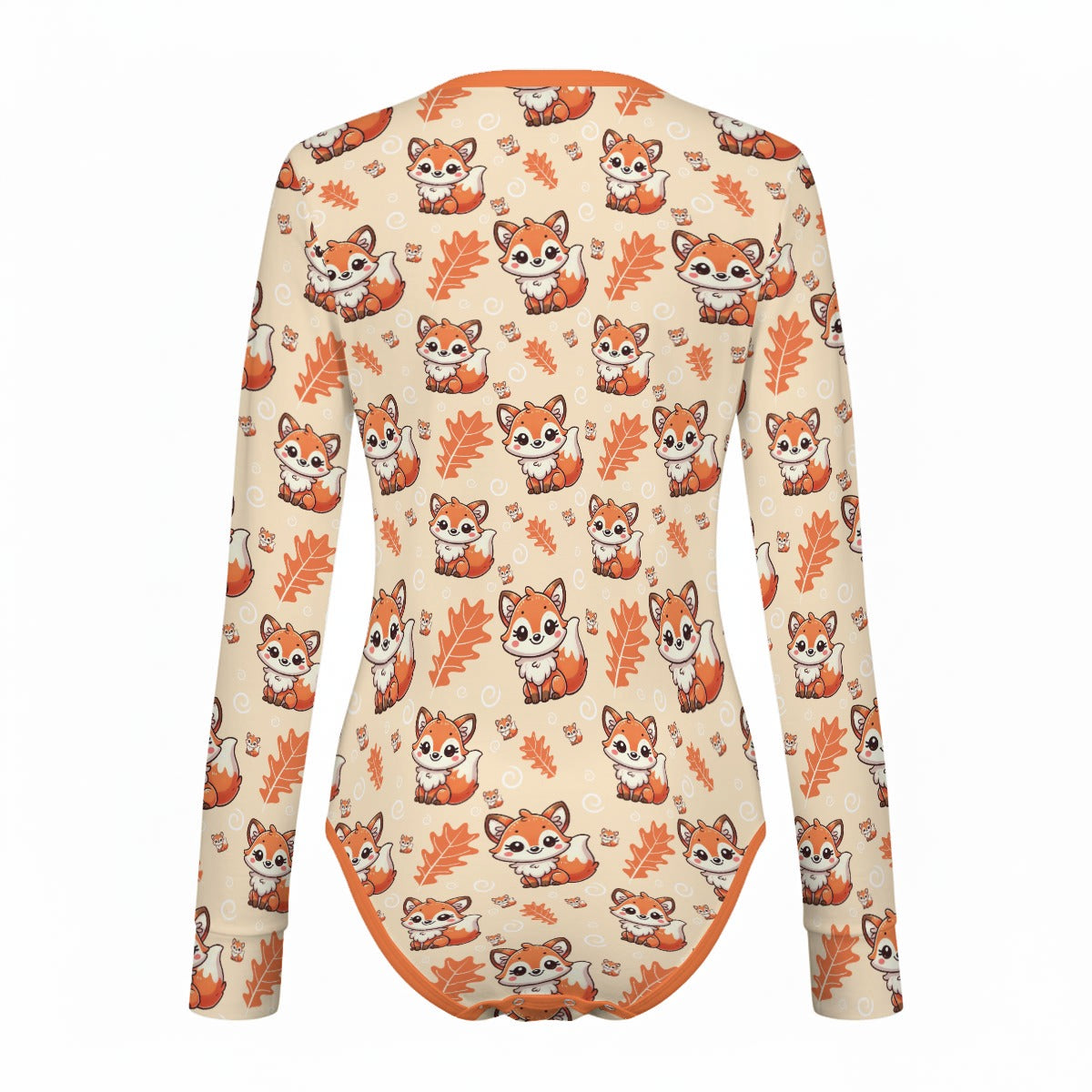 Foxy Fall Long Sleeve CuddleSuit