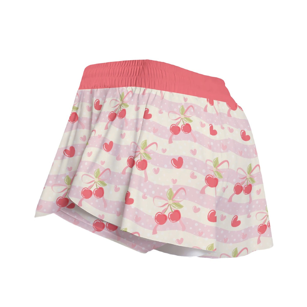 Soft Cherry Sweetheart Play Skort