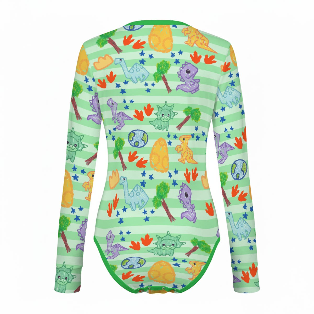 Dino Doodles Long Sleeve CuddleSuit