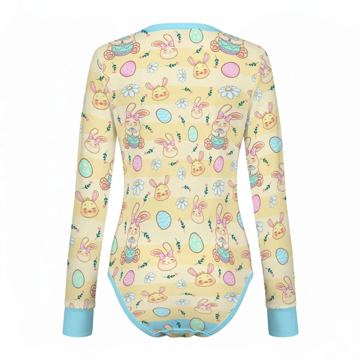 Pastel Bunny Dreams Long Sleeve CuddleSuit - Puppy's Aesthetics