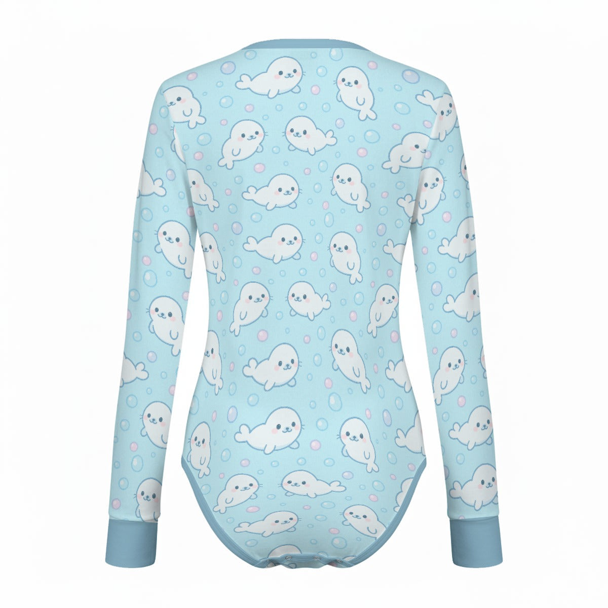 Bubbly Seal Long Sleeve CuddleSuit
