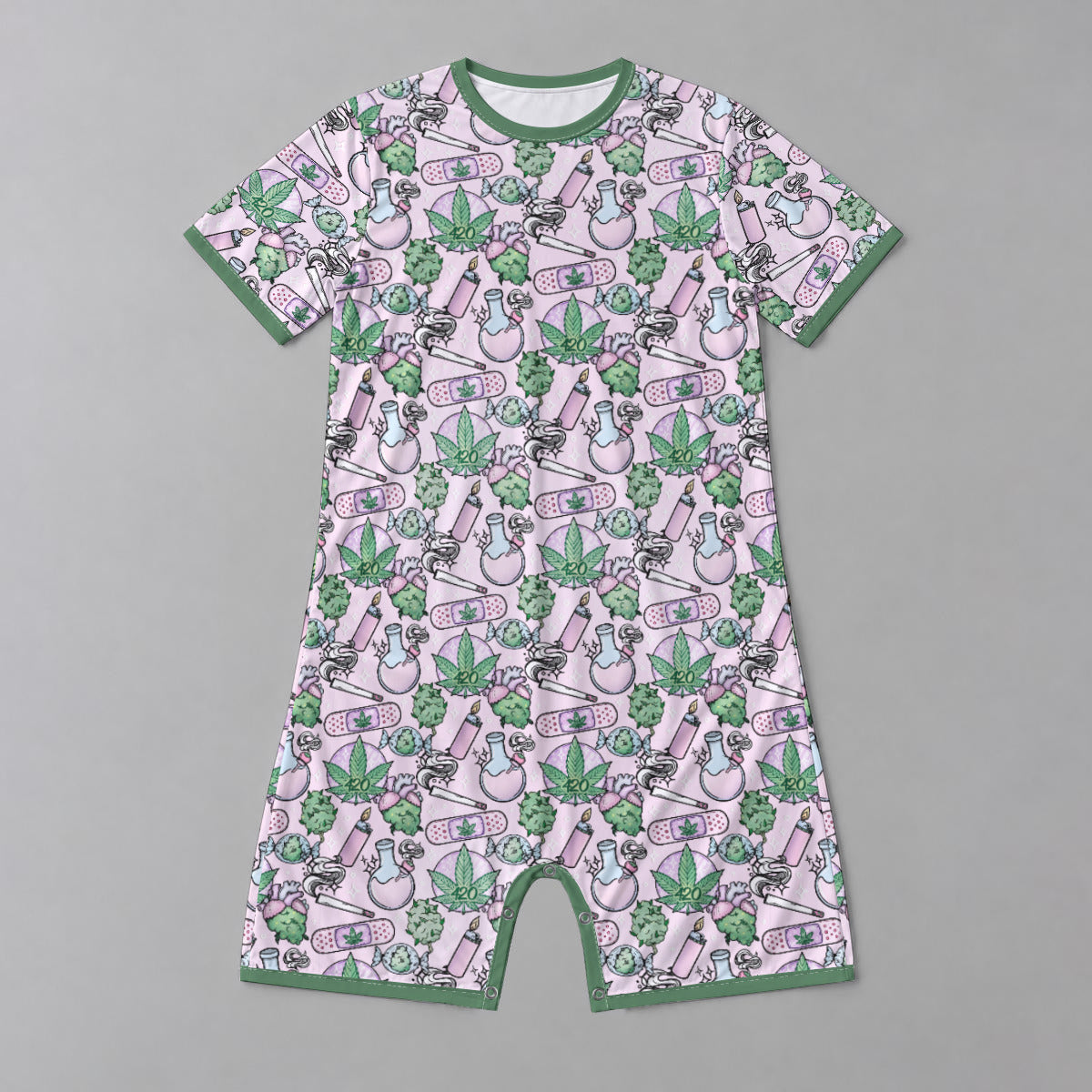Cute Cannabis Play Snap Romper