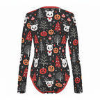 Gothic Christmas Long Sleeve CuddleSuit