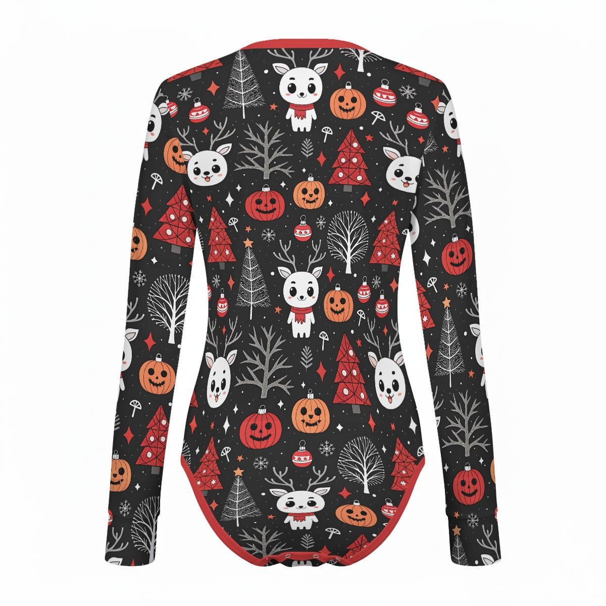 Gothic Christmas Long Sleeve CuddleSuit