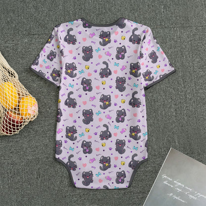 Purrfectly Playful Short Sleeve CuddleSuit