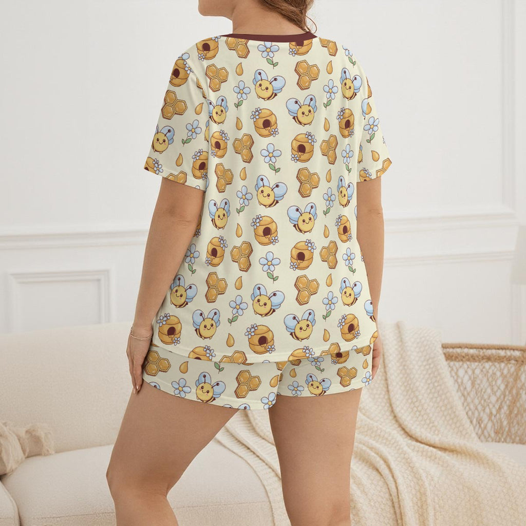 Honeybee Snuggles Cozy Pajama Set - Puppy's Aesthetics
