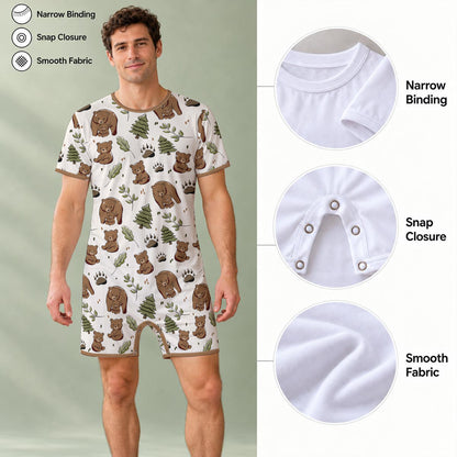 Little Bear Hugs Play Snap Romper