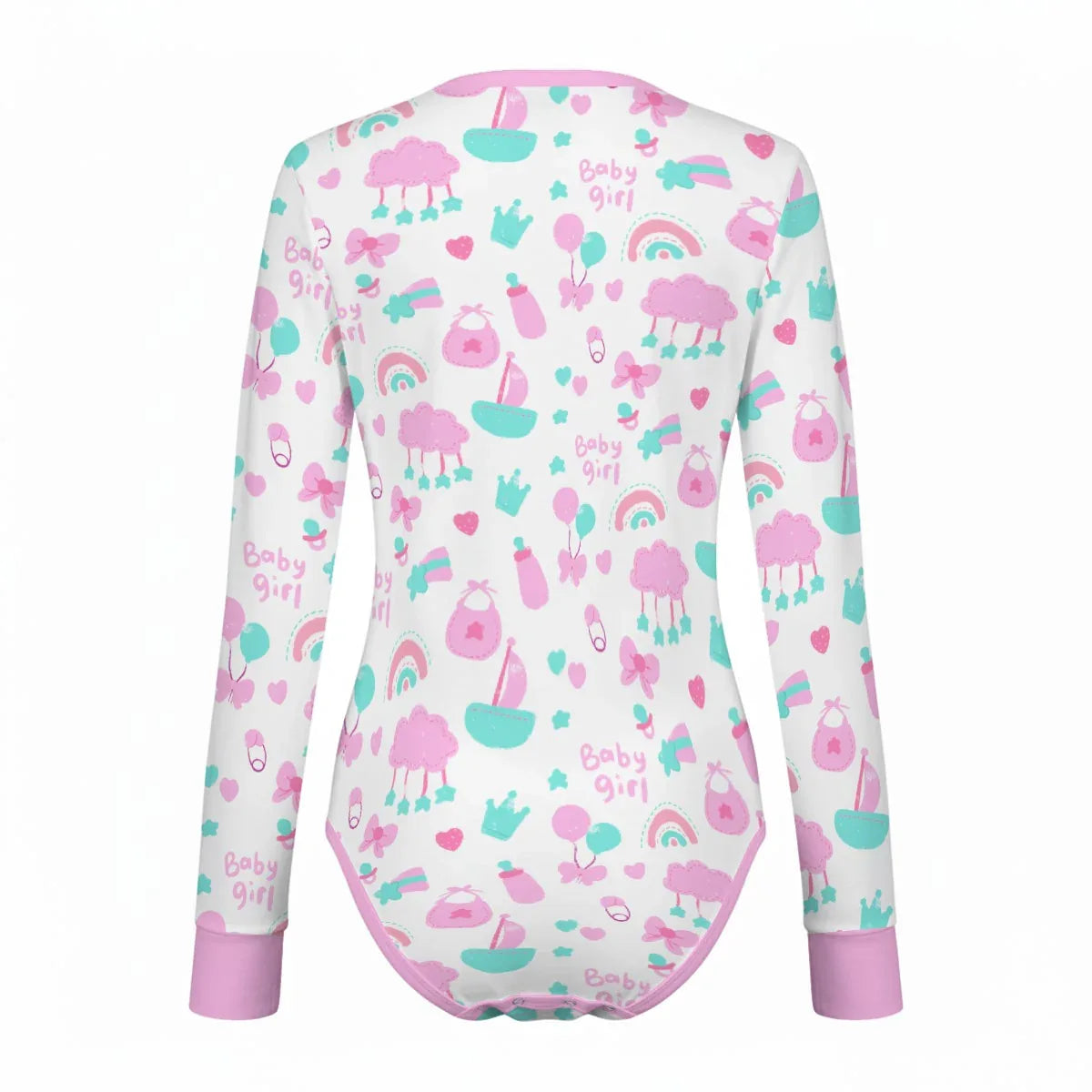 Baby Girl Dreams Long Sleeve CuddleSuit - Puppy's Aesthetics