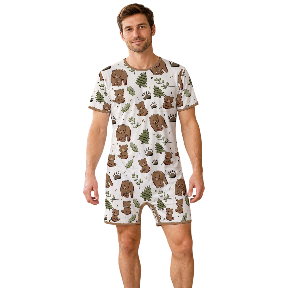 Little Bear Hugs Play Snap Romper