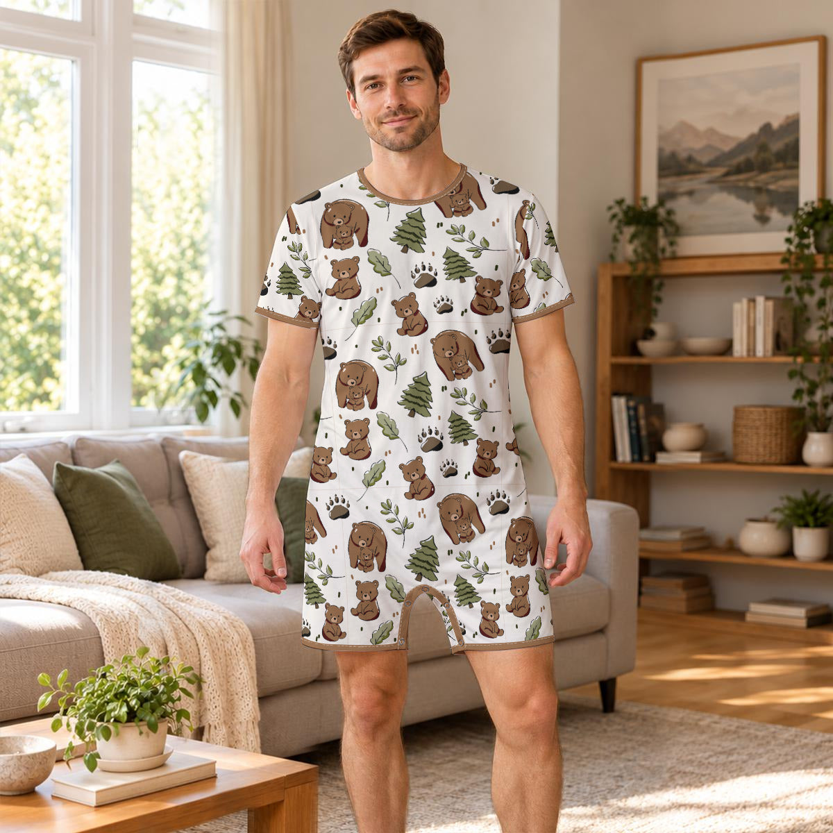 Little Bear Hugs Play Snap Romper