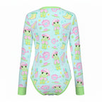 Rainy Day Froggie Long Sleeve CuddleSuit