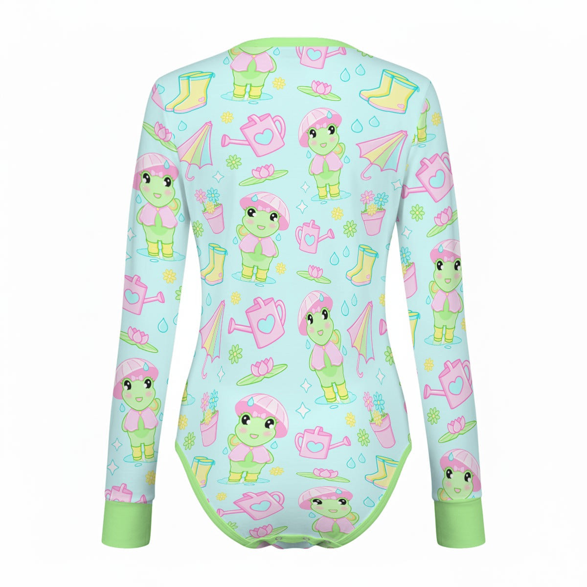 Rainy Day Froggie Long Sleeve CuddleSuit