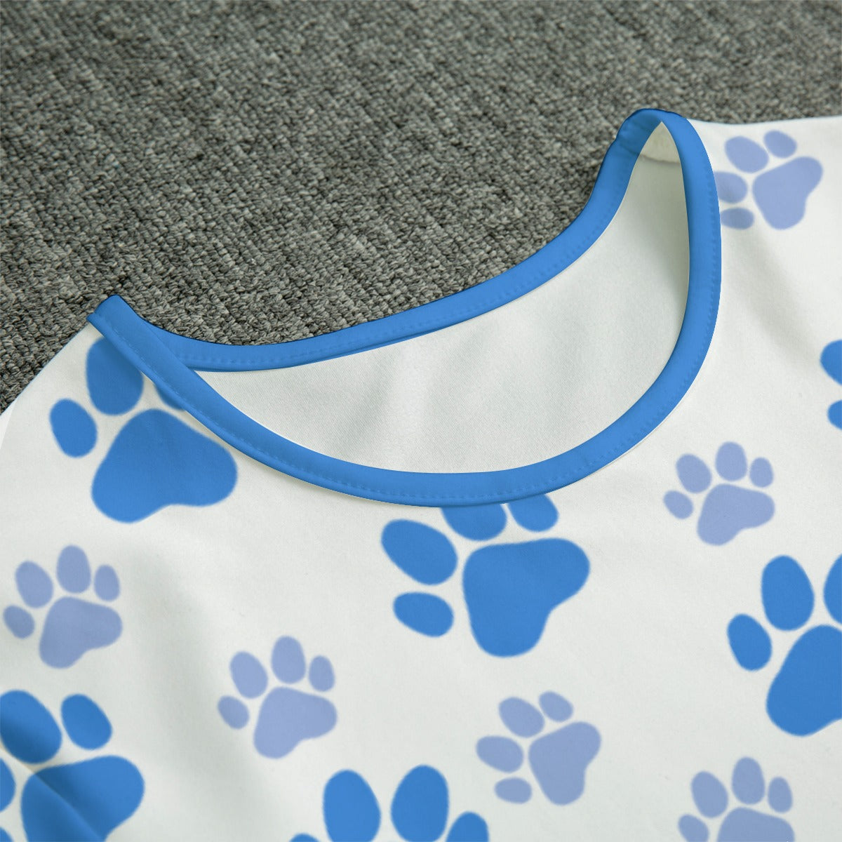 Blue Puppy Paws Adult Unisex Onesie