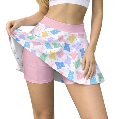 Pastel Gummy Bears Darling Skort
