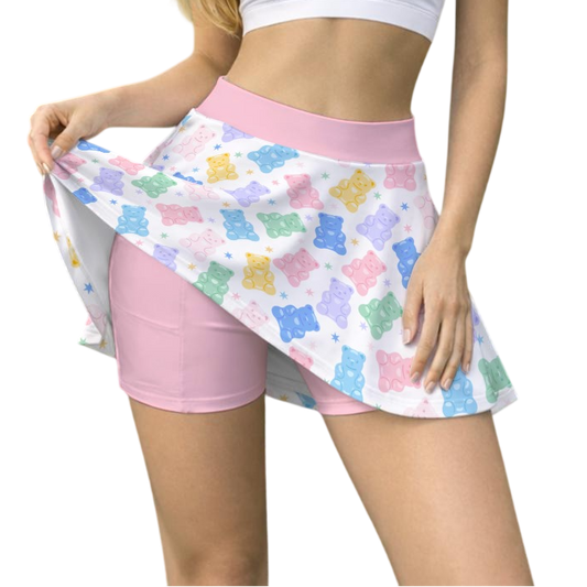 Pastel Gummy Bears Darling Skort
