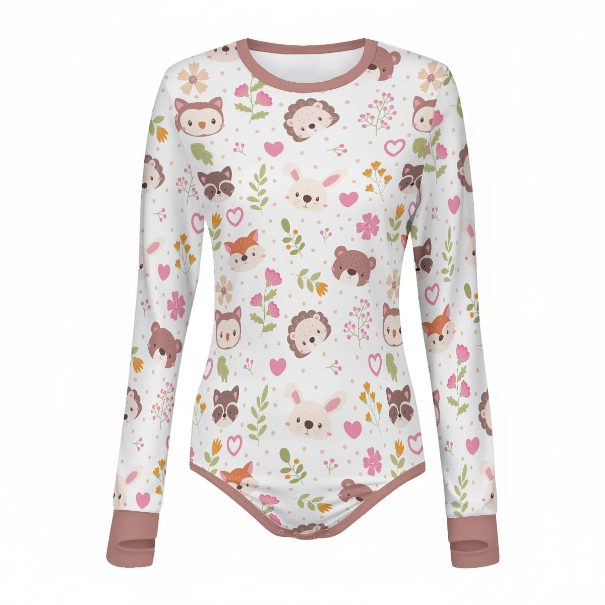 Woodland Whispers Long Sleeve CuddleSuit