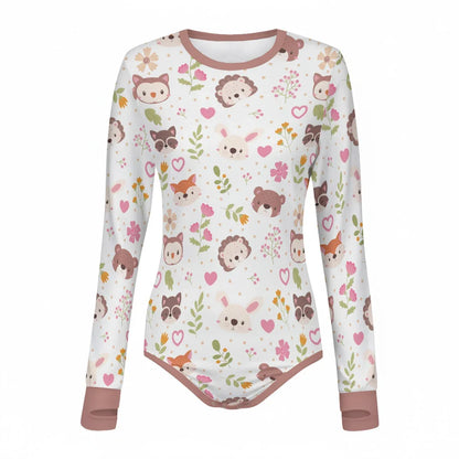 Woodland Whispers Long Sleeve CuddleSuit - Puppy's Aesthetics