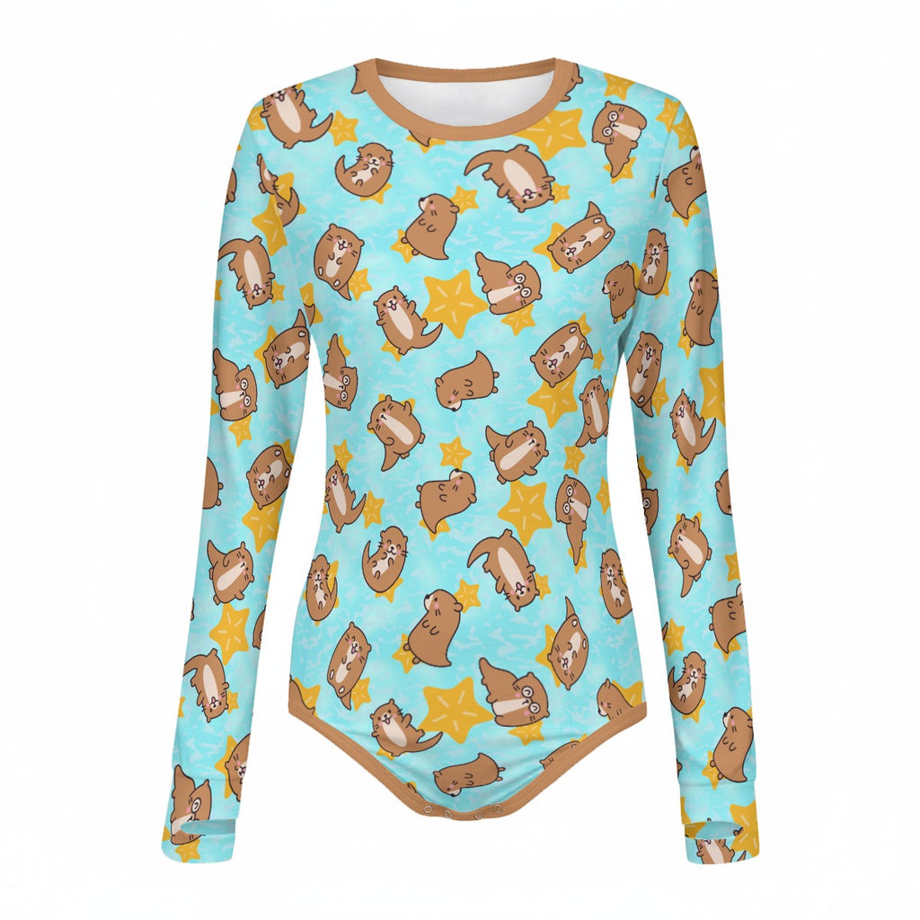 Otterly Cozy Long Sleeve CuddleSuit